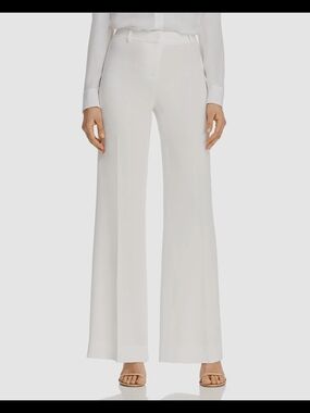Kobi Halperin Cream Wide-Leg Dress Trousers